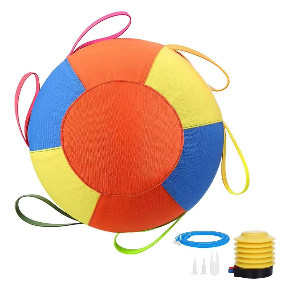 Pet Herding Ball Compact Outdoor Exercise Ball Chew Resistant Ball Colorful Inflatable Training  For Outdoor Exercise Chasing