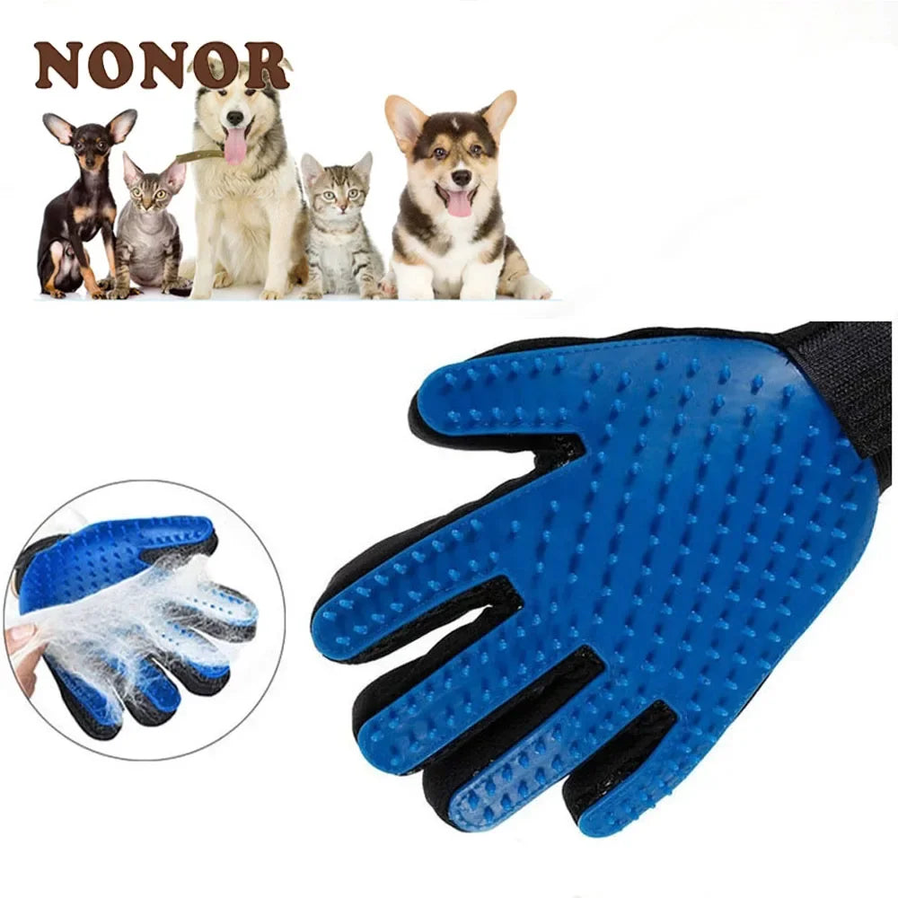 Rubber Pet Bath Brush Protection Silicone Cat Comb Glove Massage Grooming Dogs Cats supplies