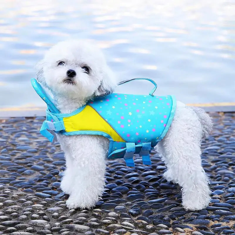 New Dog Summer Swimming Vest Pet Life Jacket Dog Swimmingsuits Beach Surfing Drifting Dog Life Vest Buoyancy Clothes Adjustable