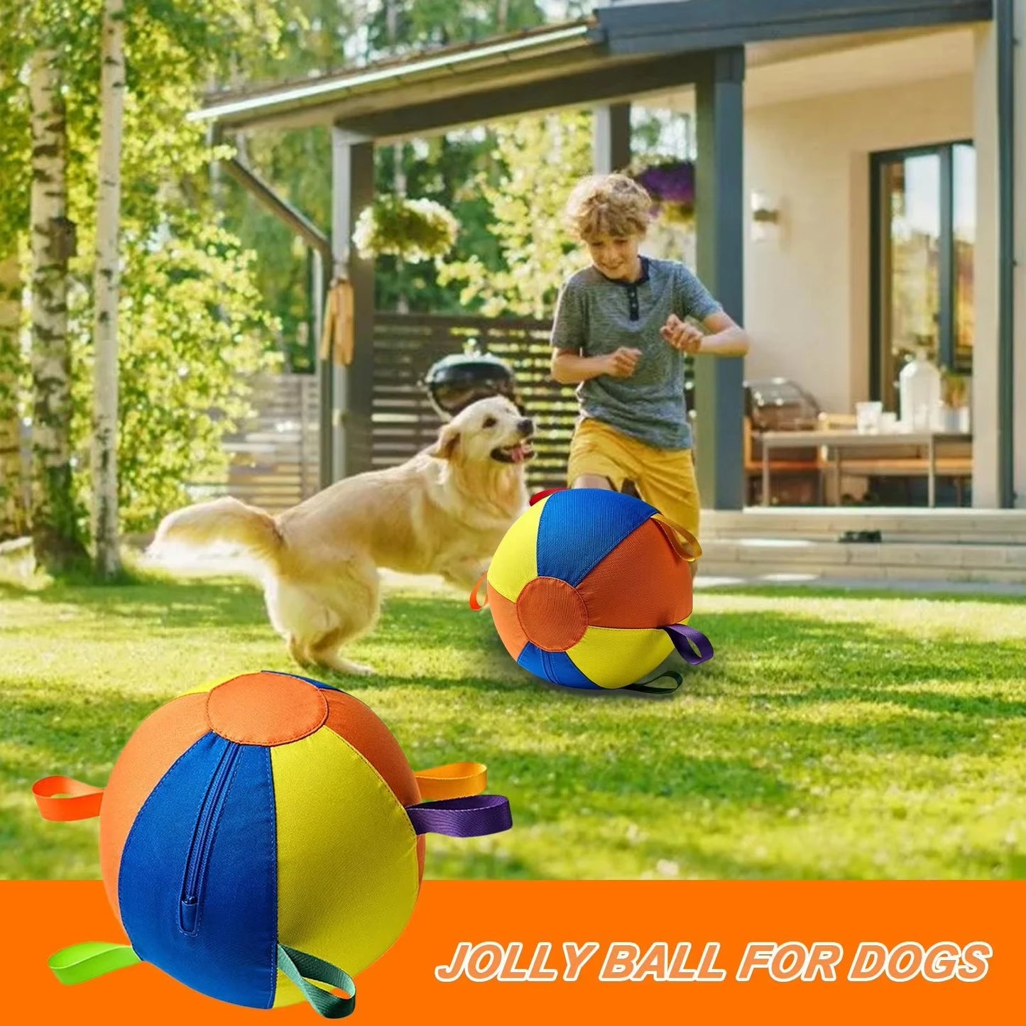 Pet Herding Ball Compact Outdoor Exercise Ball Chew Resistant Ball Colorful Inflatable Training  For Outdoor Exercise Chasing
