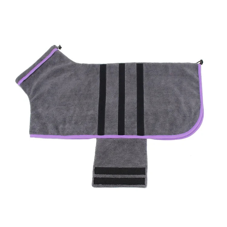 Pet Bathrobe Towel: Microfiber Absorbent Fast Dry for Small Medium Dogs Cats