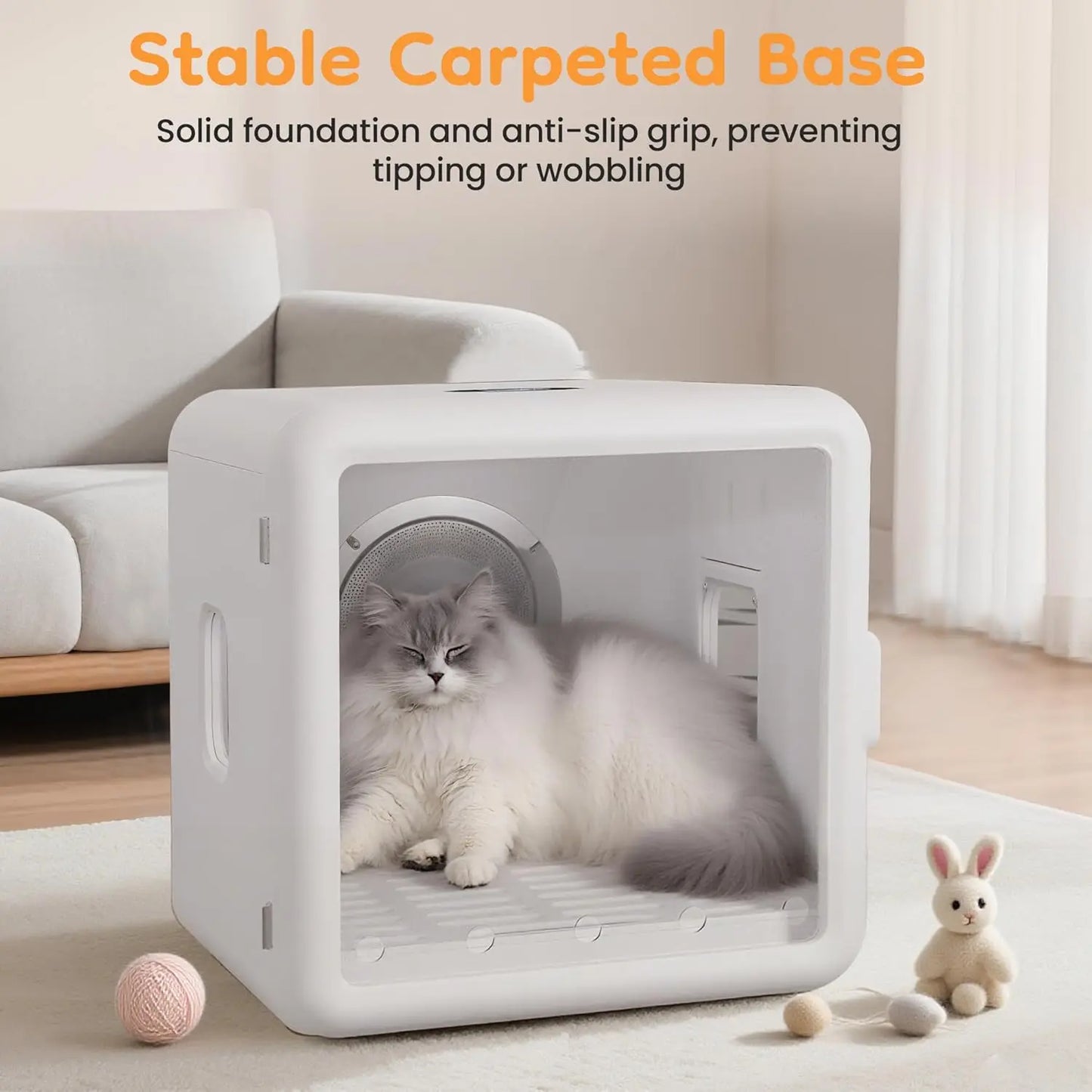 Automatic Pet Hair Dryer Box, 65L Large Capacity Dog Dryer for Cats & Small Dogs, Ultra Quiet Portable Pet Dryer, Customized