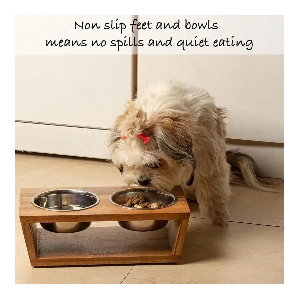 Dog Bowl Dog SuppliesTall Elevated Dog Bowls For Small Dogs Food And Water Bowl Set By Acacia