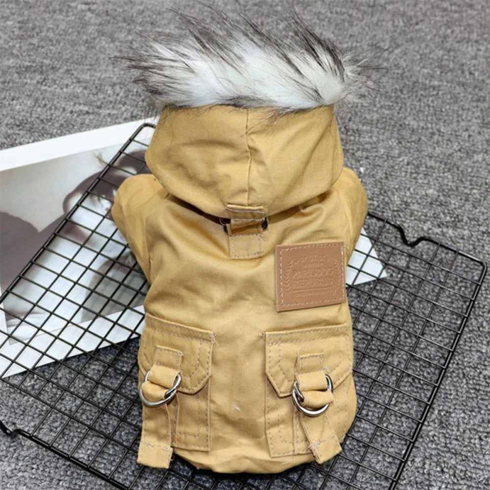 Dog Winter Puppy Pet Coat Jacket for Small Medium Dogs Thicken Warm Chihuahua Yorkies Hoodie Pets Clothing