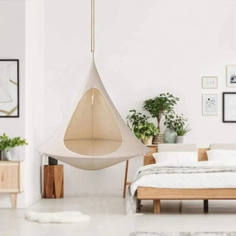 Outdoor Indoor Courtyard Hammocks Swings Butterfly-shaped Hanging Chairs Suspended Guest Rooms Hanging Cages Lazy Hammocks