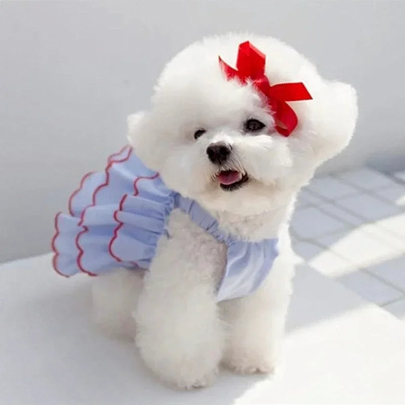 Summer Dog Princess Dress - Cute Small Pet Skirt Apparel