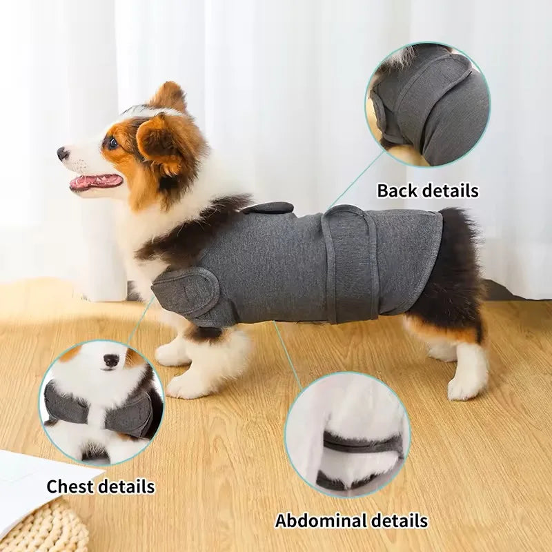Dog Anxiety Vest Breathable Dog Stress Relieving Dog Lightning Protection Jacket for Anti Anxiety Vest Keeps Pets Calm