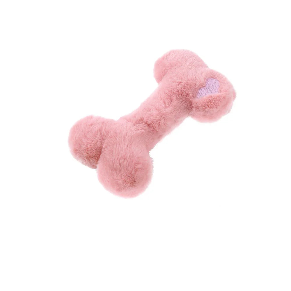 Dog Chew Toy Bone Shape - Squeaky Interactive Pet Toy for Puppies Small Medium Dogs, Durable Non-Toxic Chewing