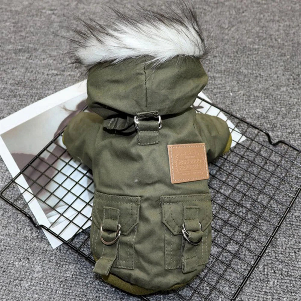 Dog Winter Puppy Pet Coat Jacket for Small Medium Dogs Thicken Warm Chihuahua Yorkies Hoodie Pets Clothing