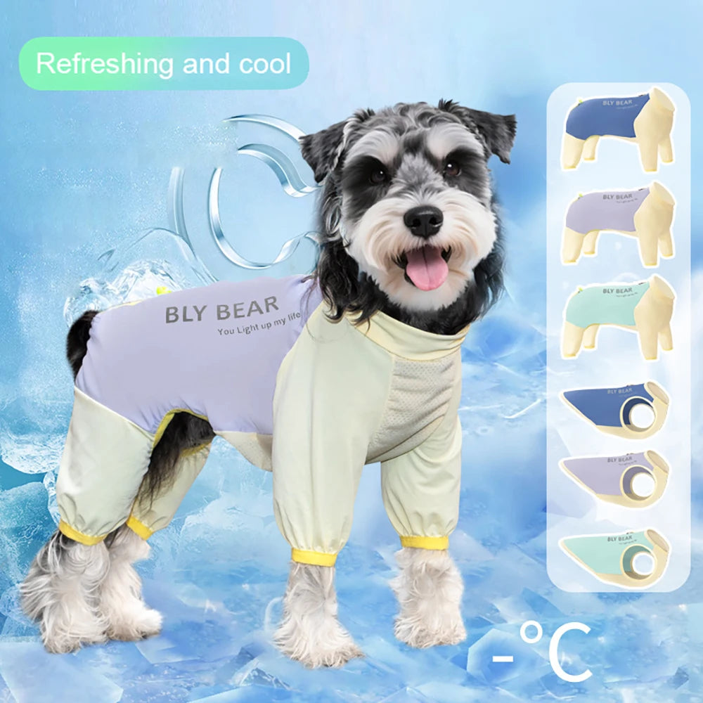 Dog Cooling Clothes  Vest   UV Sun Protection Breathable Mesh Ice Jacket, Small Medium Large Dogs, Adjustable for Outdoor Walk