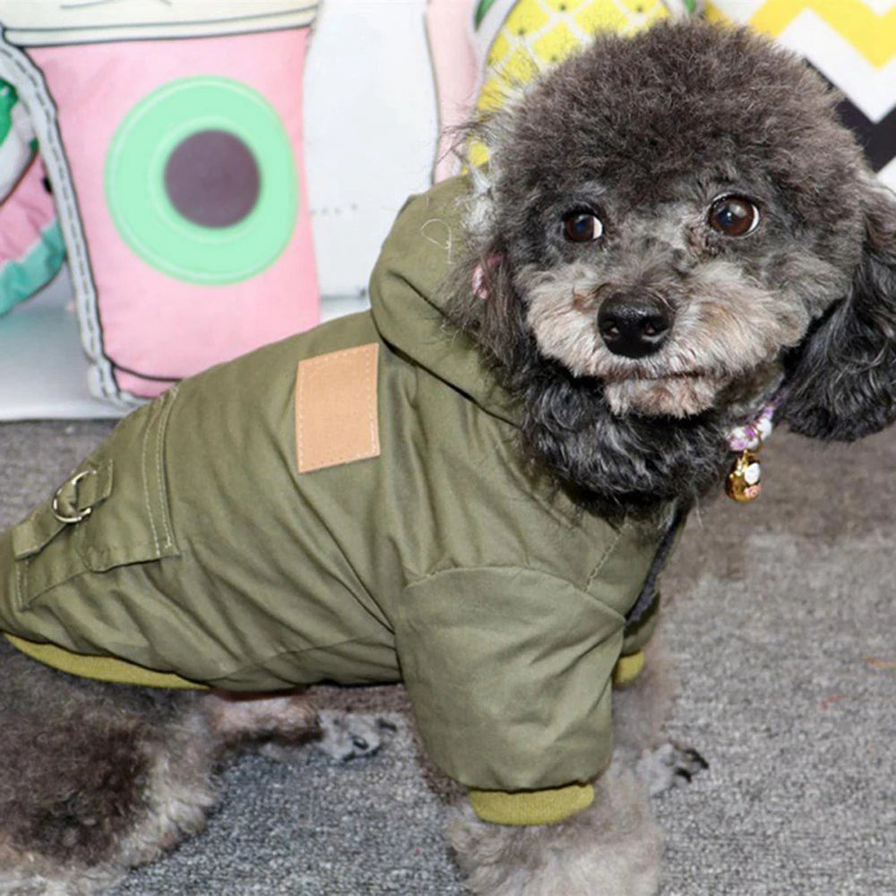 Dog Winter Puppy Pet Coat Jacket for Small Medium Dogs Thicken Warm Chihuahua Yorkies Hoodie Pets Clothing