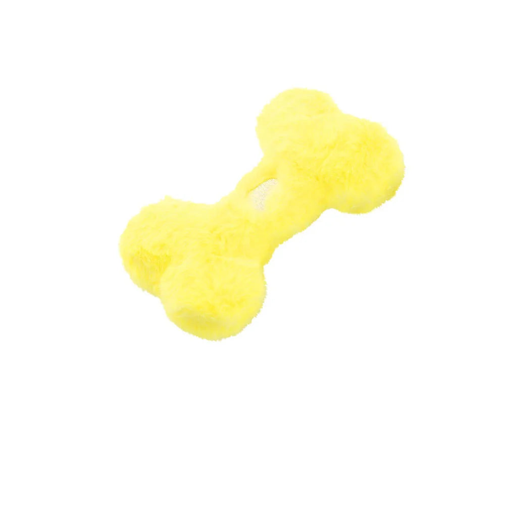 Dog Chew Toy Bone Shape - Squeaky Interactive Pet Toy for Puppies Small Medium Dogs, Durable Non-Toxic Chewing