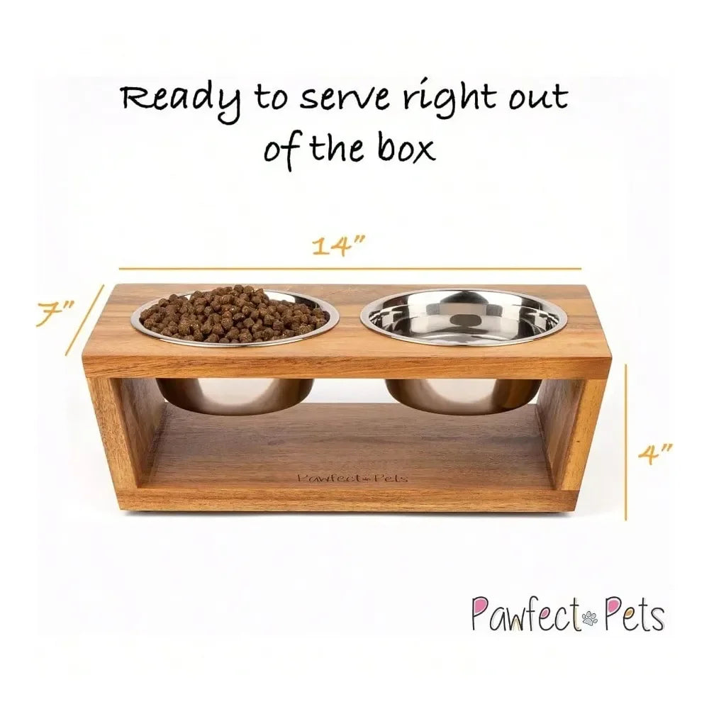 Dog Bowl Dog SuppliesTall Elevated Dog Bowls For Small Dogs Food And Water Bowl Set By Acacia