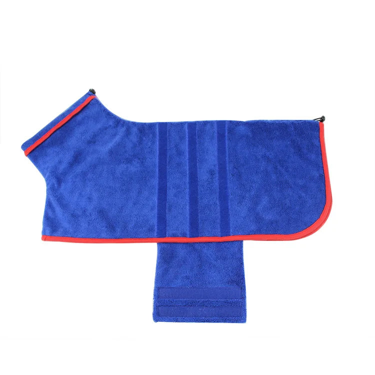 Pet Bathrobe Towel: Microfiber Absorbent Fast Dry for Small Medium Dogs Cats